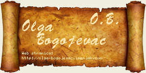 Olga Bogojevac vizit kartica